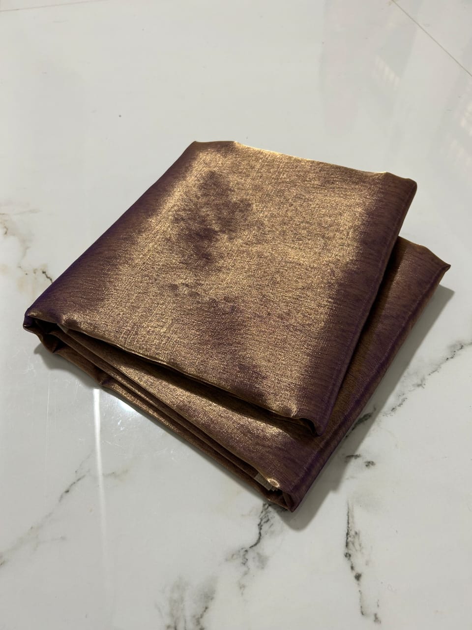 Chanderi Half Tissue Gold, silver, Coffee Zari