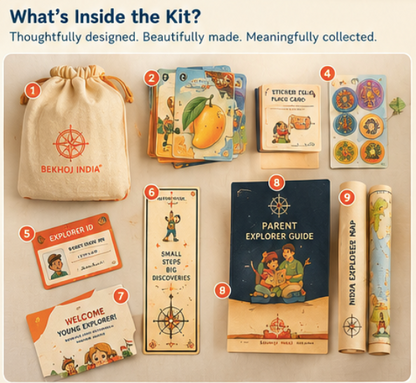 BEKHOJ INDIA Little Explorer 7 in 1 Real Living Treasure Adventure Chest with 17 Collectibles rewards | Mission - Maharashtra
