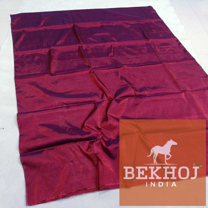 Exclusive Color Chanderi Full Tissue Zari Silk