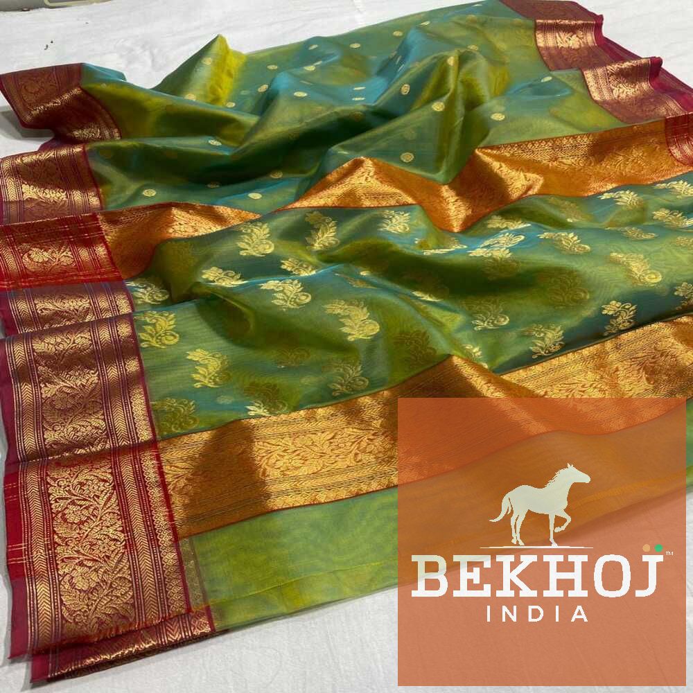 Handwoven Chanderi Katan Silk