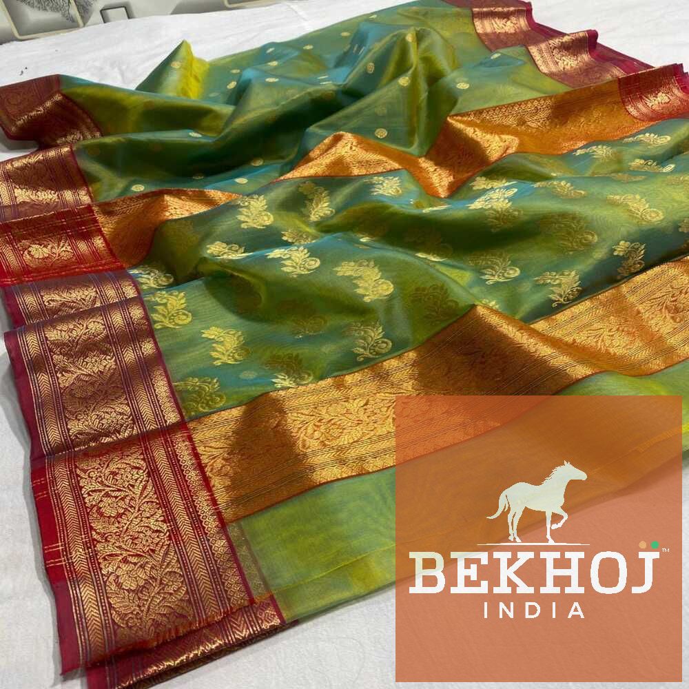 Handwoven Chanderi Katan Silk