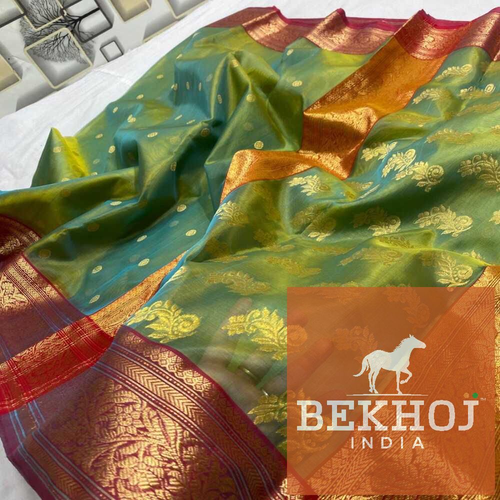 Handwoven Chanderi Katan Silk