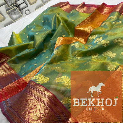 Handwoven Chanderi Katan Silk