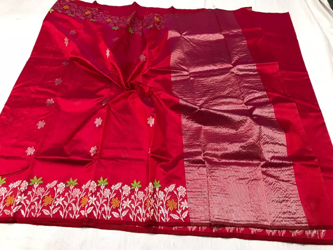 Chanderi Pattu Silk with Fancy Design