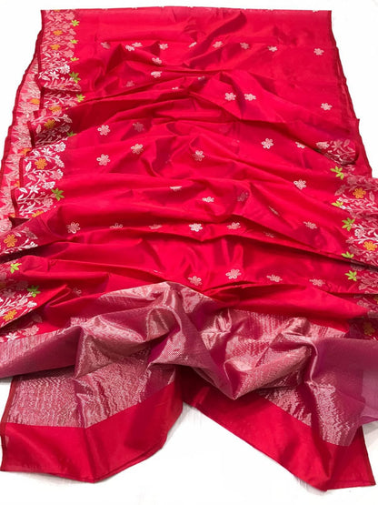 Chanderi Pattu Silk with Fancy Design