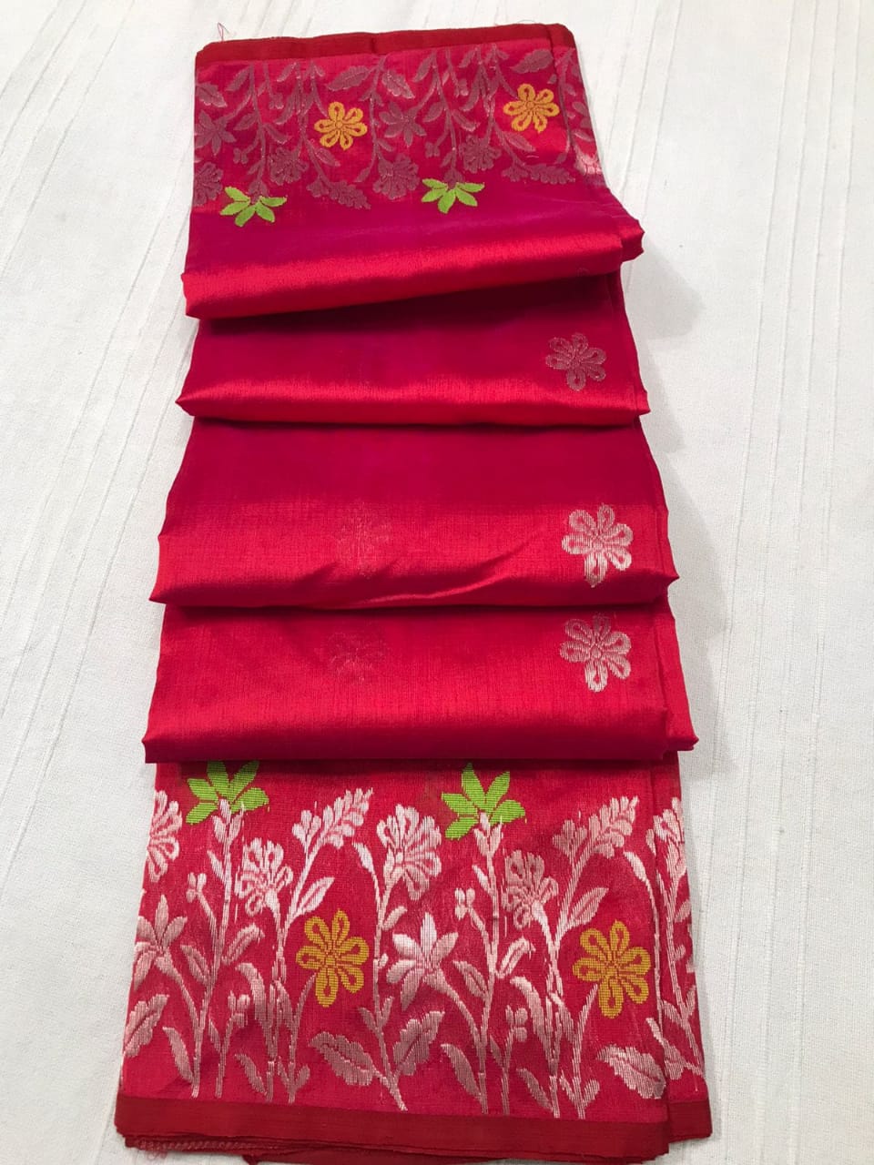 Chanderi Pattu Silk with Fancy Design