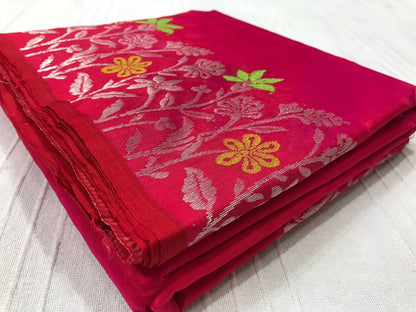Chanderi Pattu Silk with Fancy Design