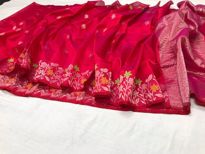 Chanderi Pattu Silk with Fancy Design