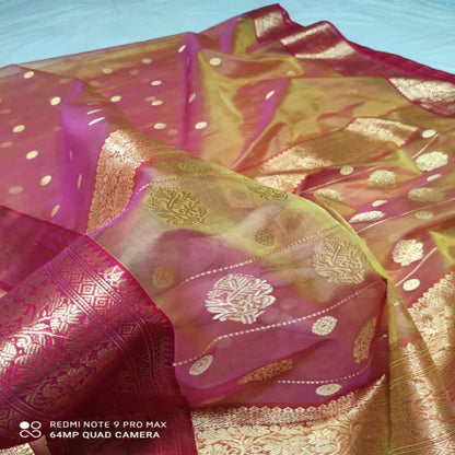 Handwoven Chanderi Katan Silk