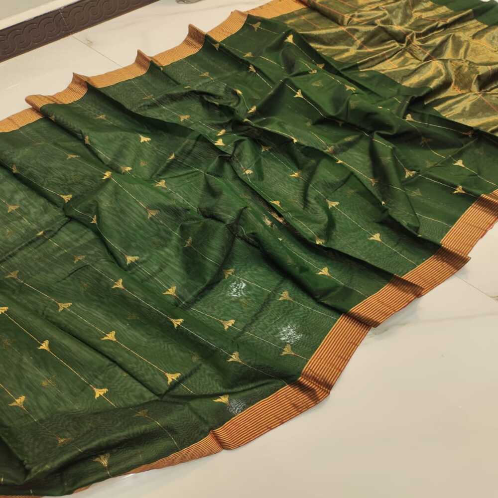 Handwoven Chanderi Katan Silk