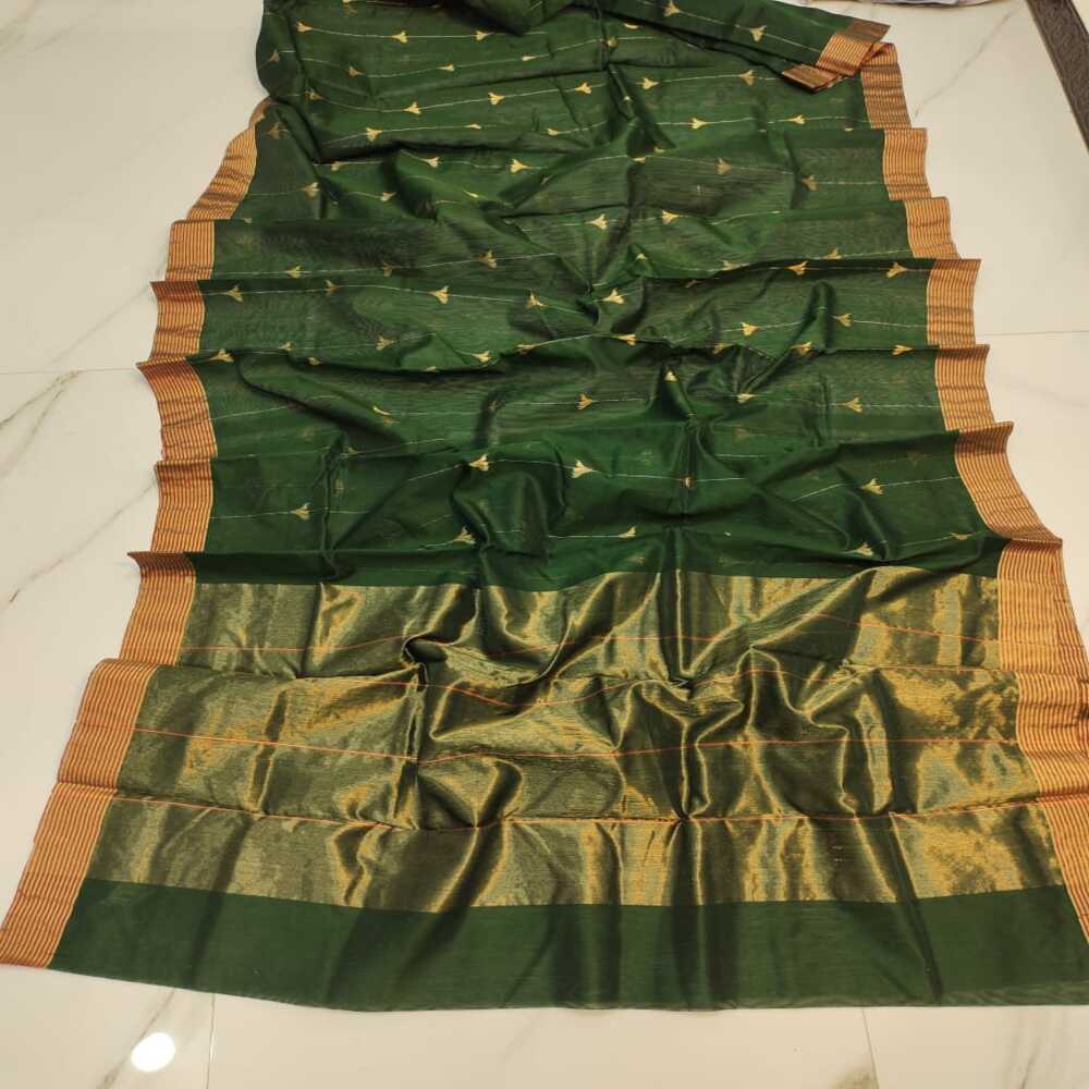 Handwoven Chanderi Katan Silk