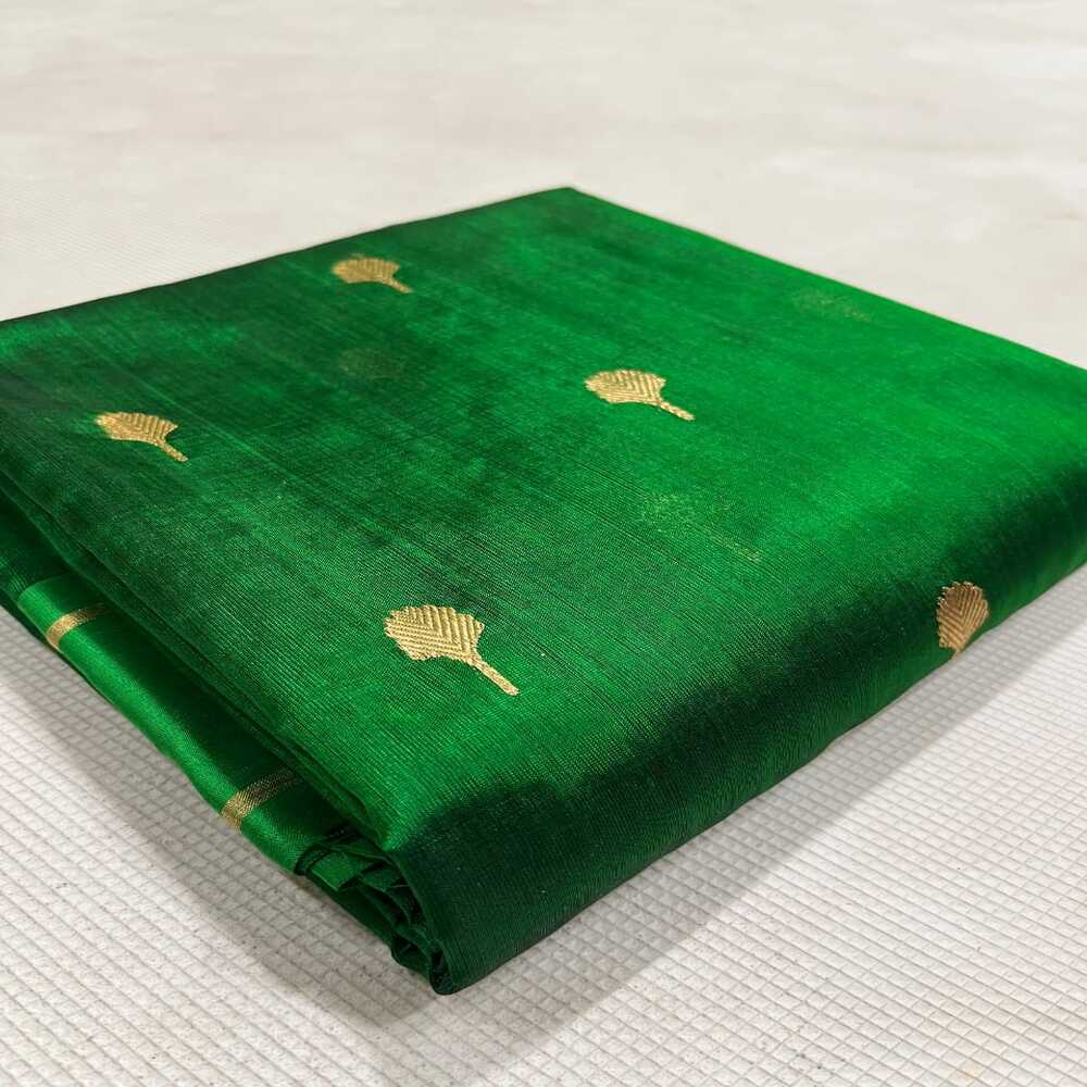 Celebrity Exclusive -Green Chanderi Pattu Silk