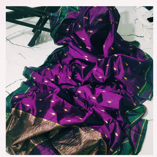 Purple Pattu Silk