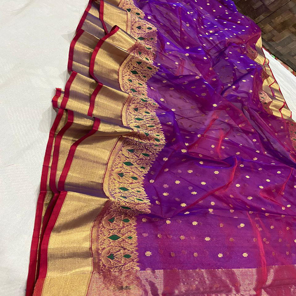 Katan Chanderi Saree