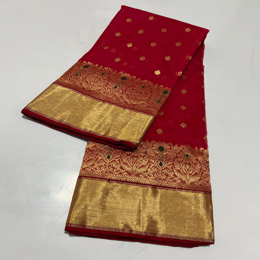 Katan Chanderi Saree